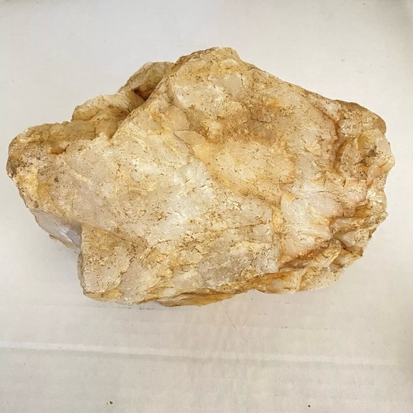 Quartz Rock Natural Milky White Orange Red Stone # 5 - Picture 6 of 10